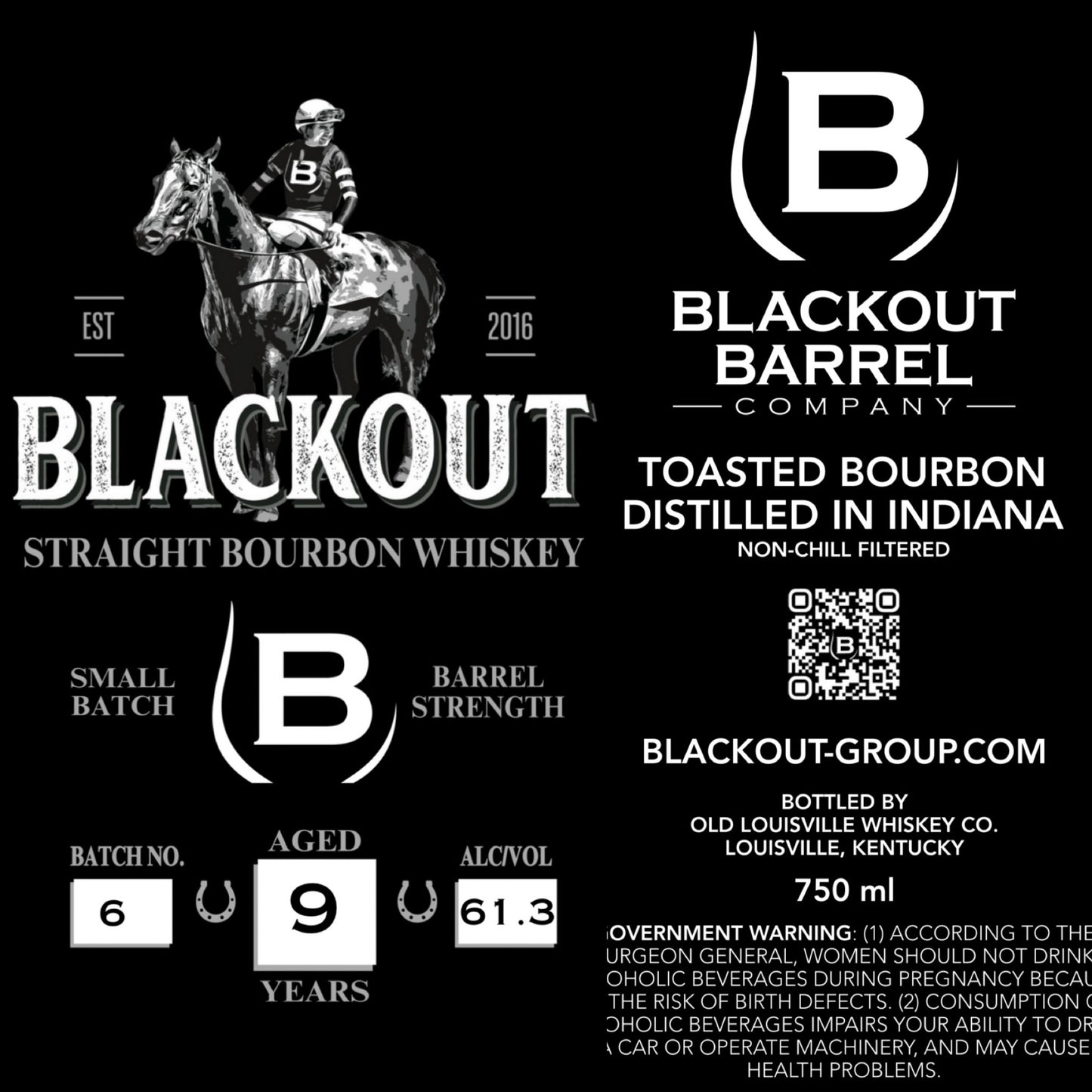 Blackout 9 Yr Toasted Bourbon
