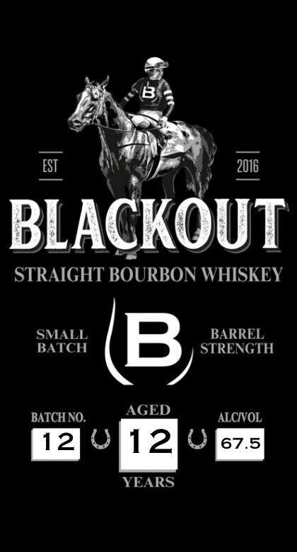 Blackout 12 year small batch bourbon Batch 12