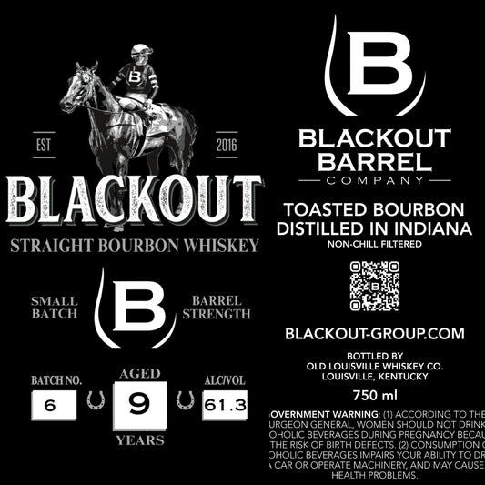 Blackout 9 Yr Toasted Bourbon