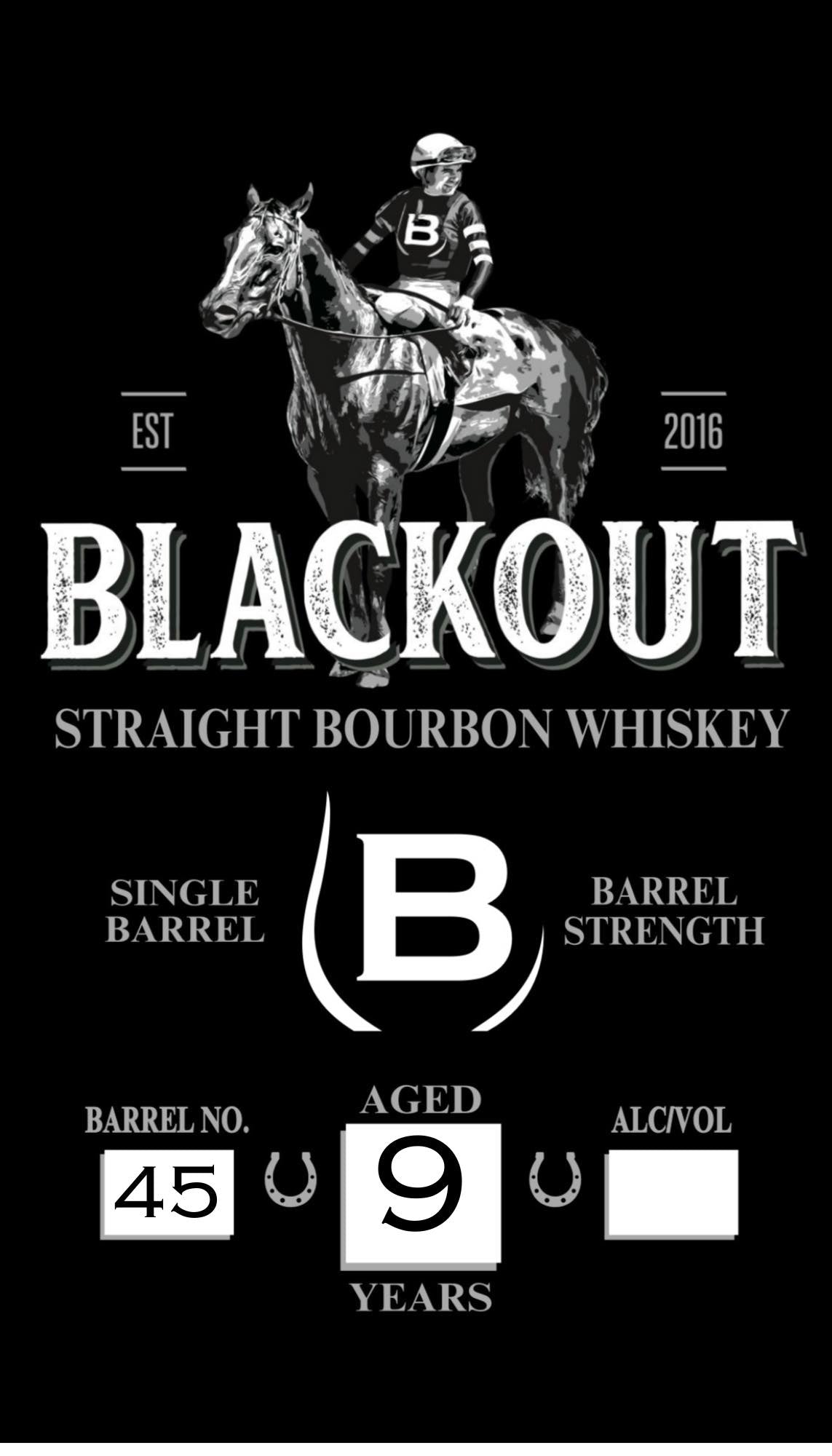 Blackout 9 YR Single Barrel Bourbon