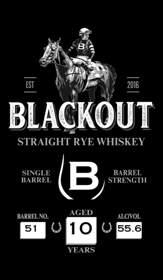 Blackout 10 YR Single Barrel Rye : Barrel #51
